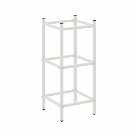 Loft Угловой проходной переходной модуль VR.L-SL.UPK-1.2.1 Белый металл 446*446*1047