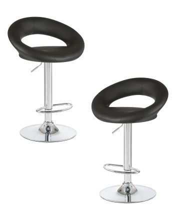 Набор 2 шт Стул барный DOBRIN MIRA, чёрный
