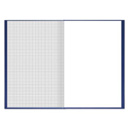 Книга учета 144 л., клетка, твердая, бумвинил, блок офсет, А4 200х290 мм, BRAUBERG, синий, 130226