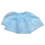 Бахилы из спанбонда низкие с двойной подошвой КОМПЛЕКТ 50 штук (25 пар), 65 г/м2, ГЕКСА, голубые Бахилы из спанбонда низкие с двойной подошвой КОМПЛЕКТ 50 штук (25 пар), 65 г/м2, ГЕКСА, голубые