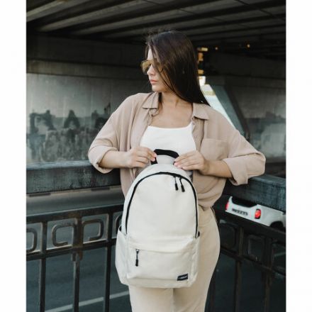 Рюкзак HEIKKI POSITIVE (ХЕЙКИ) универсальный, карман-антивор, "Beige", 42х28х14 см, 272553