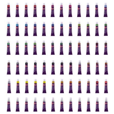 Краски акриловые художественные, НАБОР 72 штуки, 49 цветов по 12 мл в тубах, BRAUBERG ART DEBUT, 192296