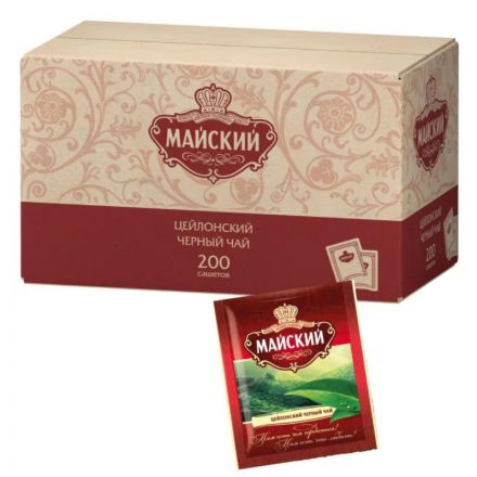 Чай Майский черный 200 пакетиков