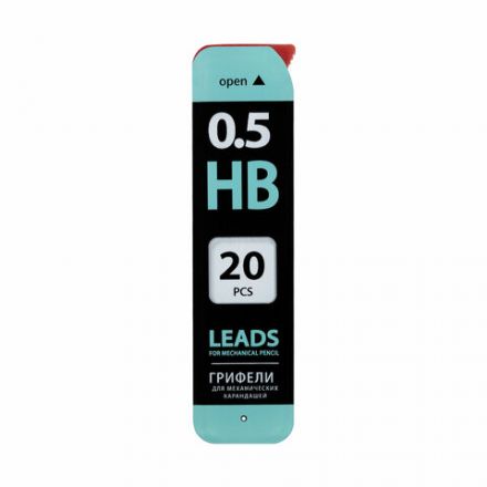 Грифели запасные 0,5 мм, HB, BRAUBERG, КОМПЛЕКТ 20 шт., "Black Jack", 180447 Грифели запасные 0,5 мм, HB, BRAUBERG, КОМПЛЕКТ 20 шт., "Black Jack", 180447