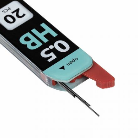 Грифели запасные 0,5 мм, HB, BRAUBERG, КОМПЛЕКТ 20 шт., "Black Jack", 180447 Грифели запасные 0,5 мм, HB, BRAUBERG, КОМПЛЕКТ 20 шт., "Black Jack", 180447