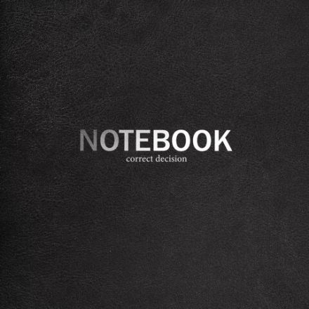 Тетрадь на кольцах БОЛЬШАЯ А4 (240х310 мм), 120 л., под кожу, BRAUBERG VISTA, Black, 404512