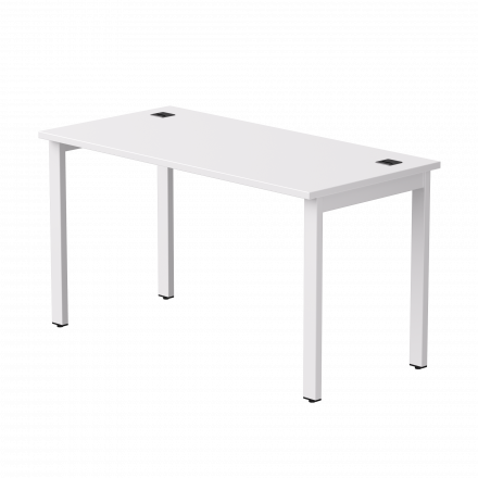 Стол прямой Everprof EVO на металлокаркасе 1380х670х755 мм Белый/Белый