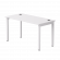 Стол прямой Everprof EVO на металлокаркасе 1380х670х755 мм Белый/Белый