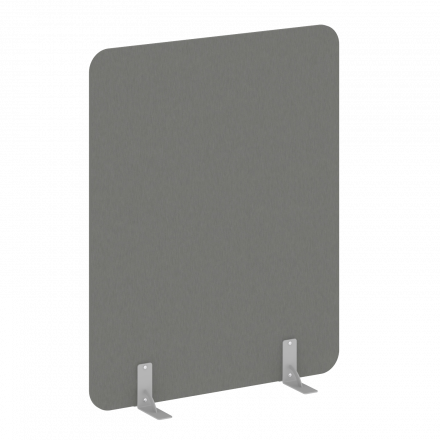 R-line Перегородки на металлических опорах на фетровых подпятниках DP.F-120-150 Металлик/Серый металл 1200*18*1500