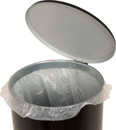 Урна с педалью черный 15 литров