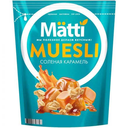 Мюсли   Matti запеченные соленая карамель, 250г