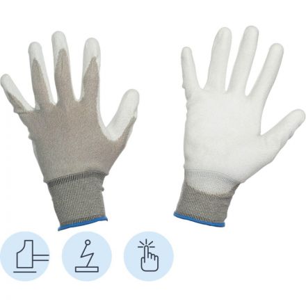 Перчатки защитные нейлон Manipula Микростатик (MG-164) р.9 Перчатки защитные нейлон Manipula Микростатик (MG-164) р.9