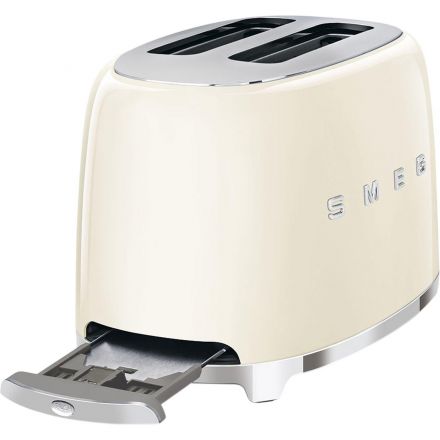 Тостер SMEG TSF01CREU,2 ломтика, кремовый