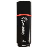 Флеш-диск 8 GB, SMARTBUY Crown, USB 2.0, черный, SB8GBCRW-K Флеш-диск 8 GB, SMARTBUY Crown, USB 2.0, черный, SB8GBCRW-K