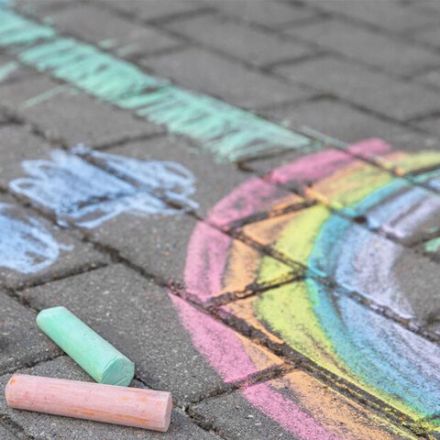 Мел в ведерке для рисования на асфальте 8 штук, цветной круглый, BRAUBERG KIDS, 272772