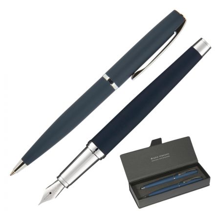 Набор SIENNA:РУЧКА ШАРИК 1мм+ПЕРЬЕВАЯ 0,7мм, син корп синий 20-0222/0344 Набор SIENNA:РУЧКА ШАРИК 1мм+ПЕРЬЕВАЯ 0,7мм, син корп синий 20-0222/0344