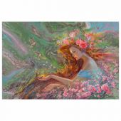 Картина стразами (алмазная мозаика), 60х80 см, ОСТРОВ СОКРОВИЩ "Весна", без подрамника, 663869