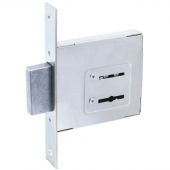 Замок врезной УЗК_Птимаш ЗВ8-4.1 сталь хром (б/руч,д/дерев.двери/3кл)