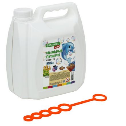 Мыльные пузыри 3000 мл, индивидуальная упаковка, BRAUBERG KIDS, 665456 Мыльные пузыри 3000 мл, индивидуальная упаковка, BRAUBERG KIDS, 665456