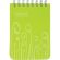 Блокнот Attache Fantasy А7 80 листов салатовый в клетку на спирали (75х120 мм)