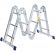 Лестница шарнирная алюминиевая 4х3 ступени Комус    