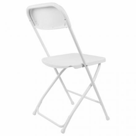 Стулья складные BRABIX "Golf CF-002", КОМПЛЕКТ 4 шт., белый каркас, пластик белый, 533031