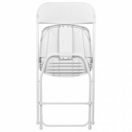 Стулья складные BRABIX "Golf CF-002", КОМПЛЕКТ 4 шт., белый каркас, пластик белый, 533031