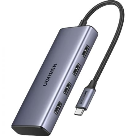 Разветвитель USBUGREENCM498(35897)7in1 USB-C to USB-A 3.2,2.0,HDMI+PD,серый Разветвитель USBUGREENCM498(35897)7in1 USB-C to USB-A 3.2,2.0,HDMI+PD,серый