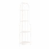 Этажерка угловая Secret De Maison Nicole (PL08-10338) стальной сплав, античный белый, 48х33х159 см