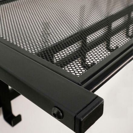 Вешалка настенная с полкой "Торонто-21", 270х670х270 мм, 5 крючков, металл, черная, ВСПТ21 Ч