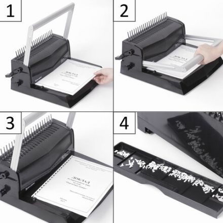 Переплетная машина для пластиковой пружины BRAUBERG B20, пробивает до 20 листов, сшивает до 450 листов, 530960 Переплетная машина для пластиковой пружины BRAUBERG B20, пробивает до 20 листов, сшивает до 450 листов, 530960