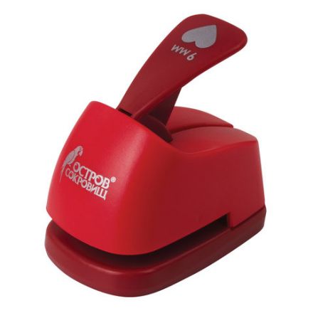 Дырокол фигурный "Сердце", диаметр вырезной фигуры 9 мм, ОСТРОВ СОКРОВИЩ, 227146 Дырокол фигурный "Сердце", диаметр вырезной фигуры 9 мм, ОСТРОВ СОКРОВИЩ, 227146