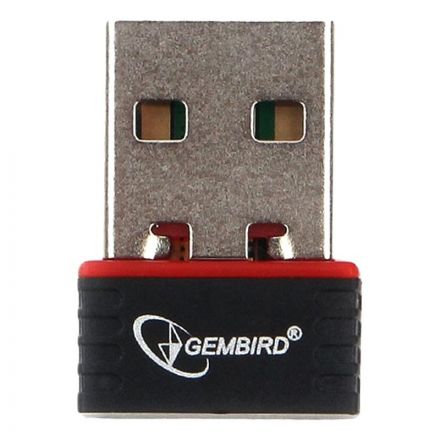 Сетевой адаптер микро WiFi Gembird 150 Мбит, USB, 802.11b/g/n Сетевой адаптер микро WiFi Gembird 150 Мбит, USB, 802.11b/g/n