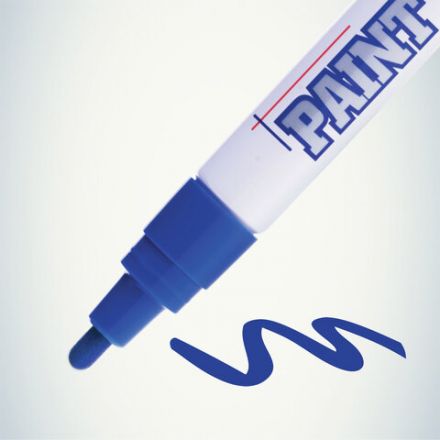 Маркер-краска лаковый (paint marker) MUNHWA, 4 мм, СИНИЙ, нитро-основа, алюминиевый корпус, PM-02 Маркер-краска лаковый (paint marker) MUNHWA, 4 мм, СИНИЙ, нитро-основа, алюминиевый корпус, PM-02