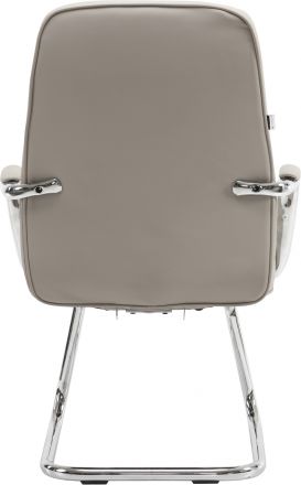 Кресло для посетителей Everprof Vesta CF Экокожа Бежевый