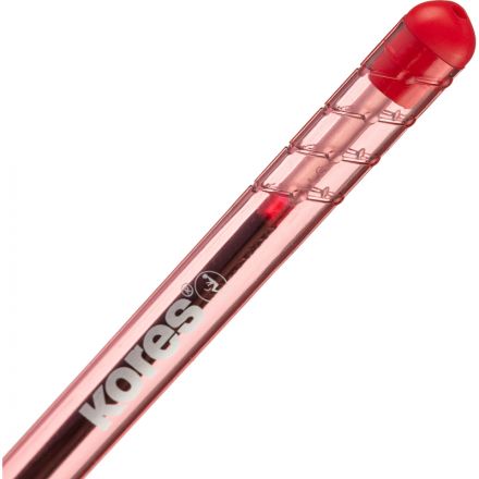 Набор шариковых ручек одноразовых Kores К1 4 цвета (толщина линии 0.6 мм)