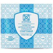 Спиртовые салфетки антисептические 135x185 мм КОМПЛЕКТ 120 шт., АСЕПТИКА, короб, АФ01957-МО05 Спиртовые салфетки антисептические 135x185 мм КОМПЛЕКТ 120 шт., АСЕПТИКА, короб, АФ01957-МО05