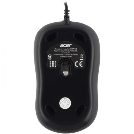 Мышь компьютерная Acer OMW140 black (1200dpi) USB(ZL.MCEEE.00L)