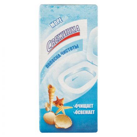 Стикер для унитаза Полоска чистоты д/унит. Свежинка море (3штх10г)/уп Стикер для унитаза Полоска чистоты д/унит. Свежинка море (3штх10г)/уп