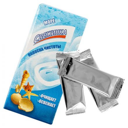 Стикер для унитаза Полоска чистоты д/унит. Свежинка море (3штх10г)/уп Стикер для унитаза Полоска чистоты д/унит. Свежинка море (3штх10г)/уп