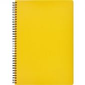 Бизнес-тетрадь А4,96л,кл,спир,пластик,тон.бл. Attache Bright colours Желтый