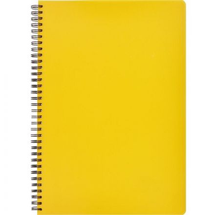 Бизнес-тетрадь А4,96л,кл,спир,пластик,тон.бл. Attache Bright colours Желтый Бизнес-тетрадь А4,96л,кл,спир,пластик,тон.бл. Attache Bright colours Желтый