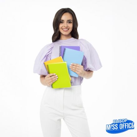 Бизнес-тетрадь А4,96л,кл,спир,пластик,тон.бл. Attache Bright colours Желтый Бизнес-тетрадь А4,96л,кл,спир,пластик,тон.бл. Attache Bright colours Желтый