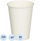 Стакан одноразовый бумажный белый HB70-210 ВЕНДИНГ 200 мл, d=70,90шт/уп