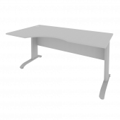 Riva Metal-L Стол криволинейный левый ПЛ.СА-1 (L) Серый/Тёмно-серый металл 1600*900*750 Riva Metal-L Стол криволинейный левый ПЛ.СА-1 (L) Серый/Тёмно-серый металл 1600*900*750