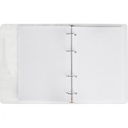 Тетрадь со сменным блоком №1School, А5,120л,клет,кольца Авто