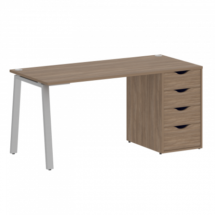 Home Office Стол письменный VR.SP-3-158.4.A Дуб аризона/Серый металл 1580*720*750