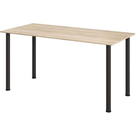 Стол обеденный Комус МДС 150х70 д.сонома/черный