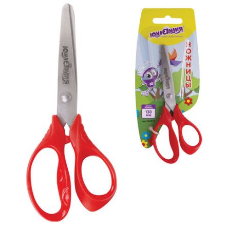 Ножницы ЮНЛАНДИЯ "ВЕТЕРОК", 130 мм, ассиметричные ручки, упаковка с подвесом, ассорти, 236979 Ножницы ЮНЛАНДИЯ "ВЕТЕРОК", 130 мм, ассиметричные ручки, упаковка с подвесом, ассорти, 236979