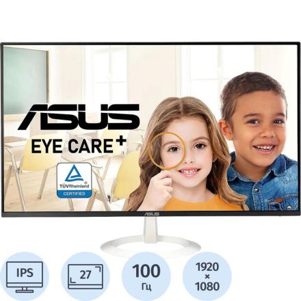 Монитор ASUS VZ27EHF-W(90LM07B0-B02470)27/FHD/IPS/100Hz/250cd/1ms/HDMI